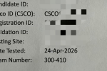 4/24 Chengdu CCNP 300-410 Pass